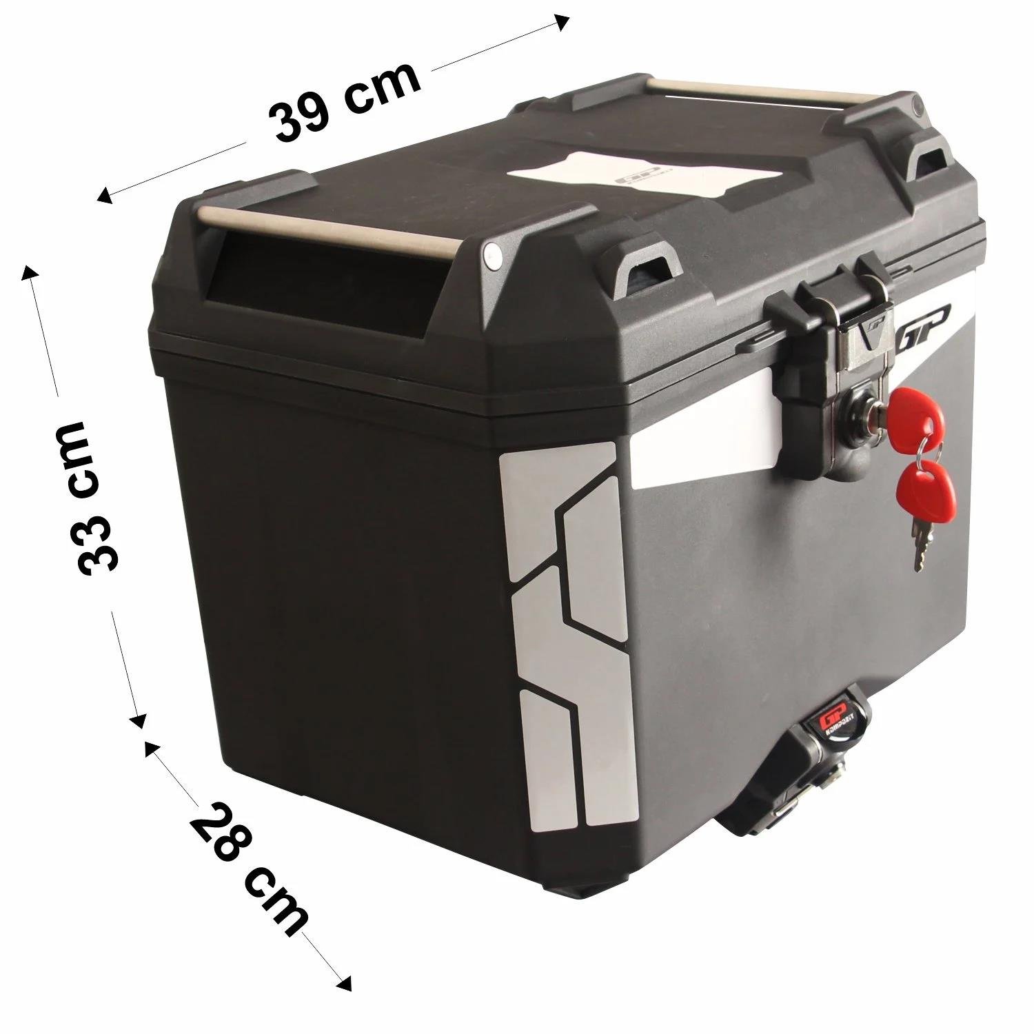 GP KOMPOZİT UNİVERSAL 33 LT PLASTİK MOTOSİKLET ÇANTASI SİYAH