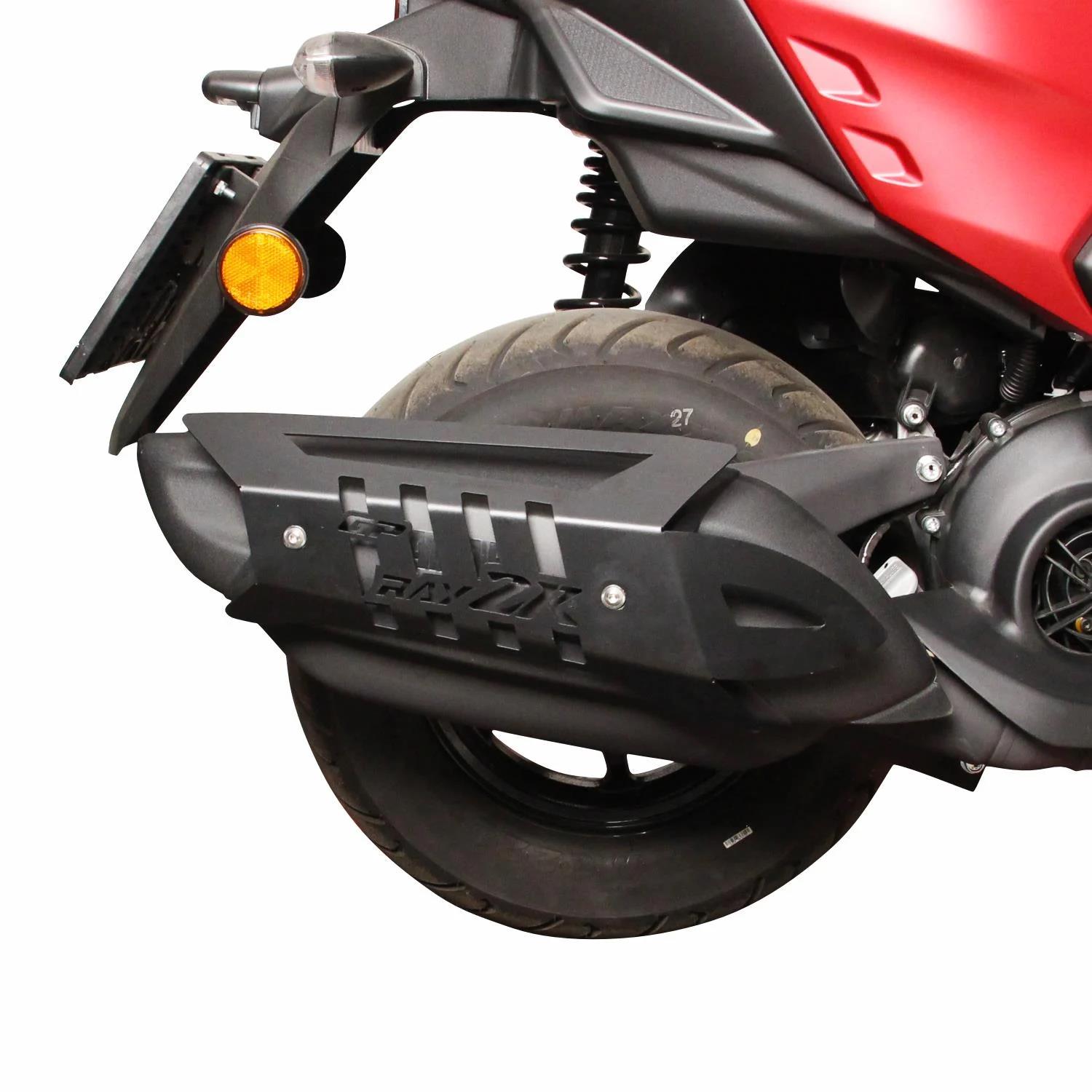 GP KOMPOZİT YAMAHA RAYZR 2024 UYUMLU EGZOZ KORUMA KAPAĞI SİYAH