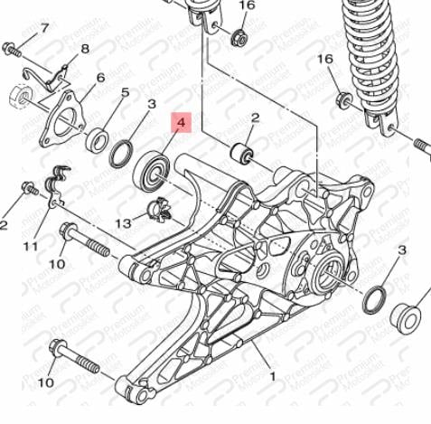 NMAX 125/155 ARKA MAŞA TEKER RULMANI (2021-2022)