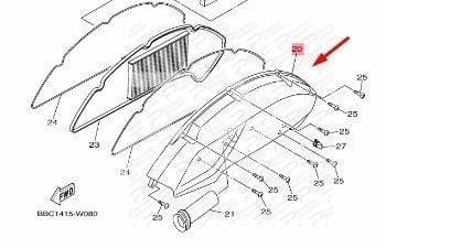NMAX 125/155 HAVA FİLTRE KAPAĞI 2021-2022