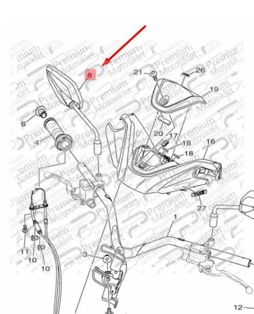 NMAX 125/155 SAĞ AYNA (2021-2022)