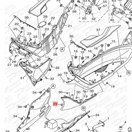 NMAX 125/155 SOL MARŞPİYEL PARLAK GRİ (2021-2022)