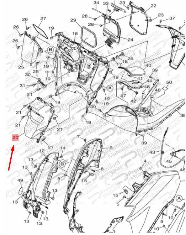 NMAX 125/155 TORPİDO SOL KUTU (2021-2022)