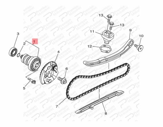 NMAX 155 EGZANTRİK MİLİ (2021-2022)