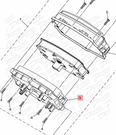 NMAX 155 GÖSTERGE ALT KAPAK (2021-2022)