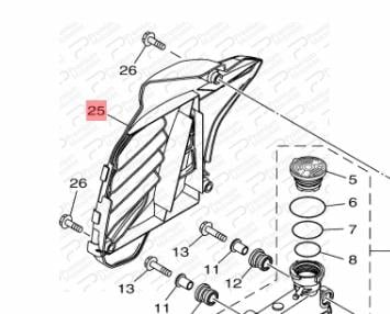 NMAX 155 RADYATÖR DIŞ KORUMA KAPAĞI (2021-2025)