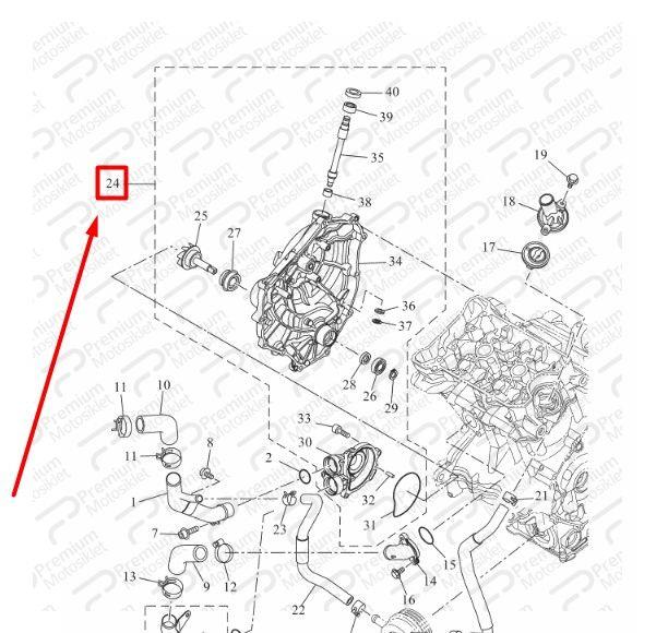 TRACER 700 2018-2024 / TENERE 700 2022-2025 / XSR 700 2018-2020  DEBRİYAJ KAPAĞI KOMPLE (DEVİRDAİMLİ)(KAPAK RENGİ FÜME)