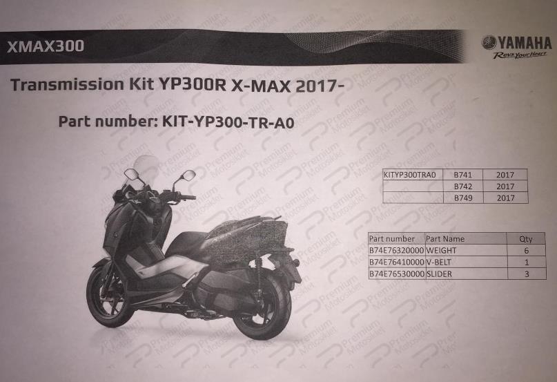 XMAX 250/300 VARYATÖR KİT