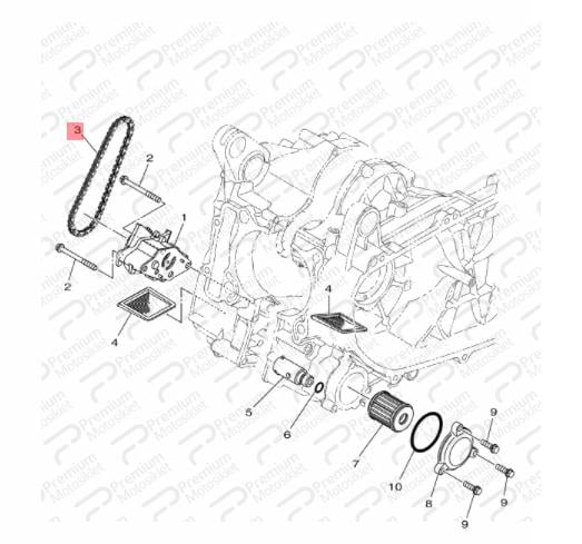 XMAX 250/300 YAĞ POMPASI ZİNCİRİ (2017-2022)