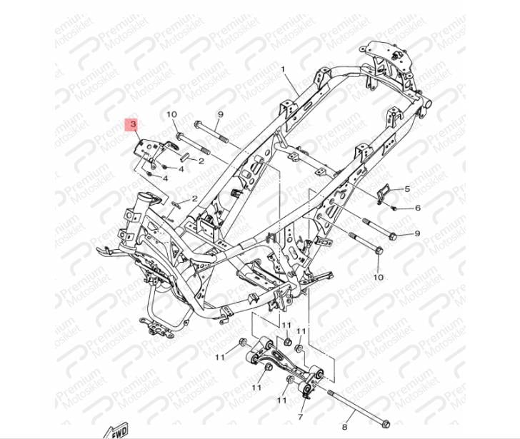 XMAX KONTAK BRAKETİ (2017-2022)