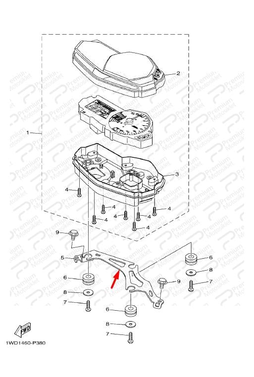 YZFR25 KM SAATİ ALT BRAKETİ (20152018)
