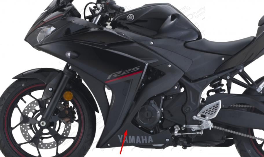 YZFR25 SOL ALT KARENAJ MAT SİYAH 2018