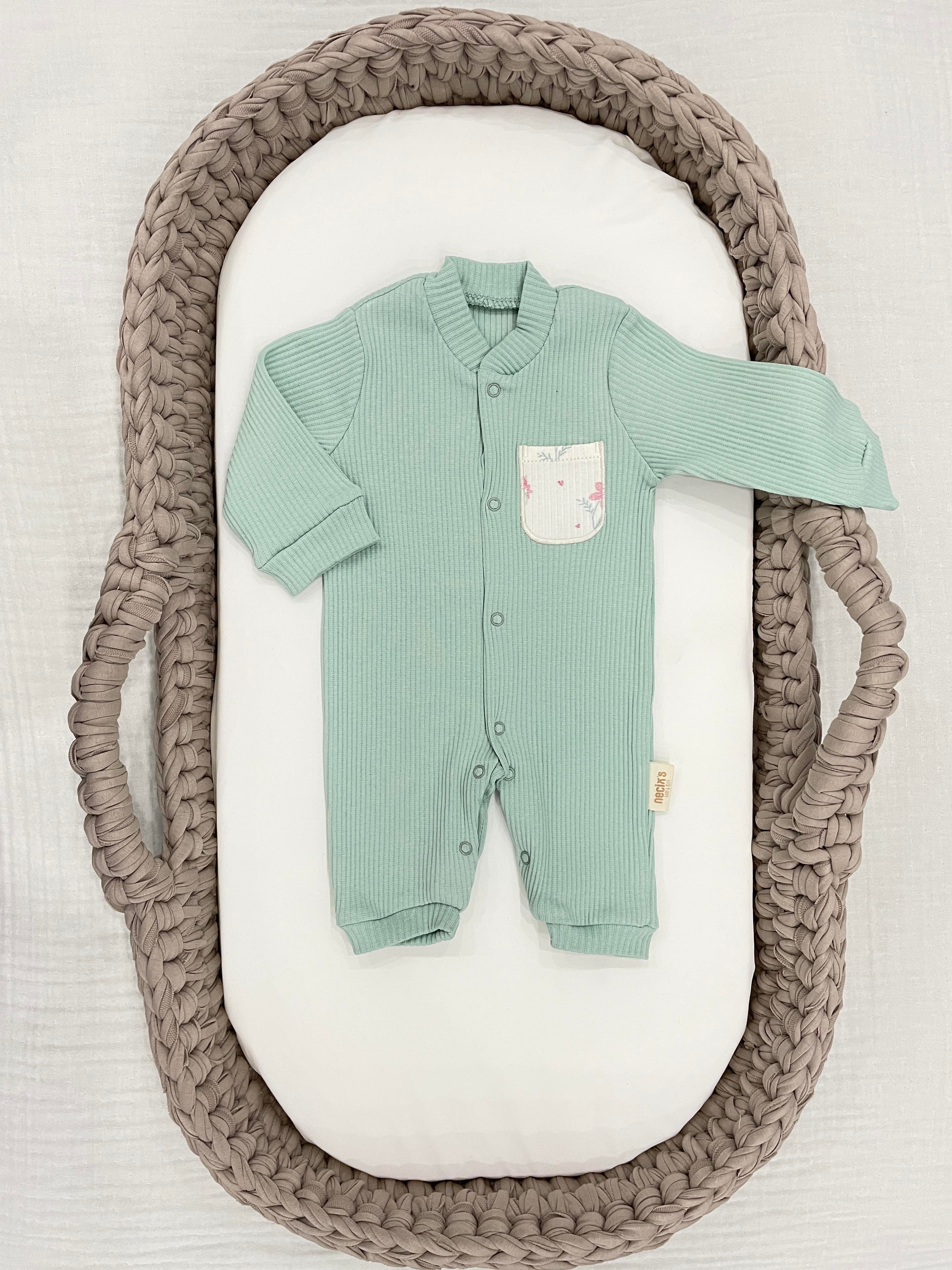 ÇİÇEKLİ TAVŞANLI TULUM 3 LÜ SET