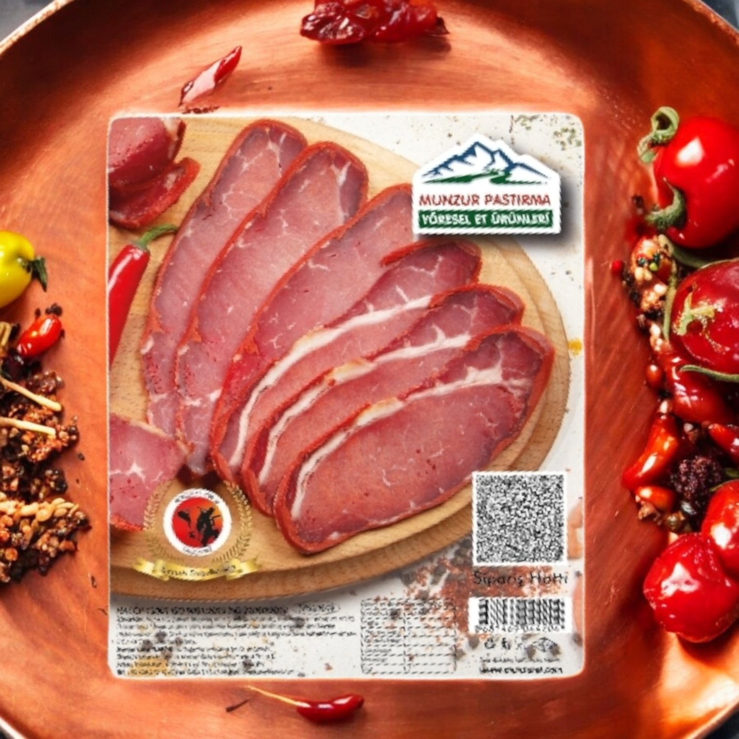 Munzur Dana  Dilim Pastırma 100 gr