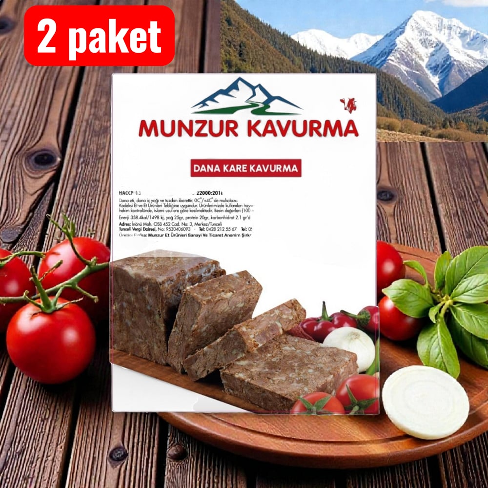 Munzur Dana  Kare Kavurma 800 gr