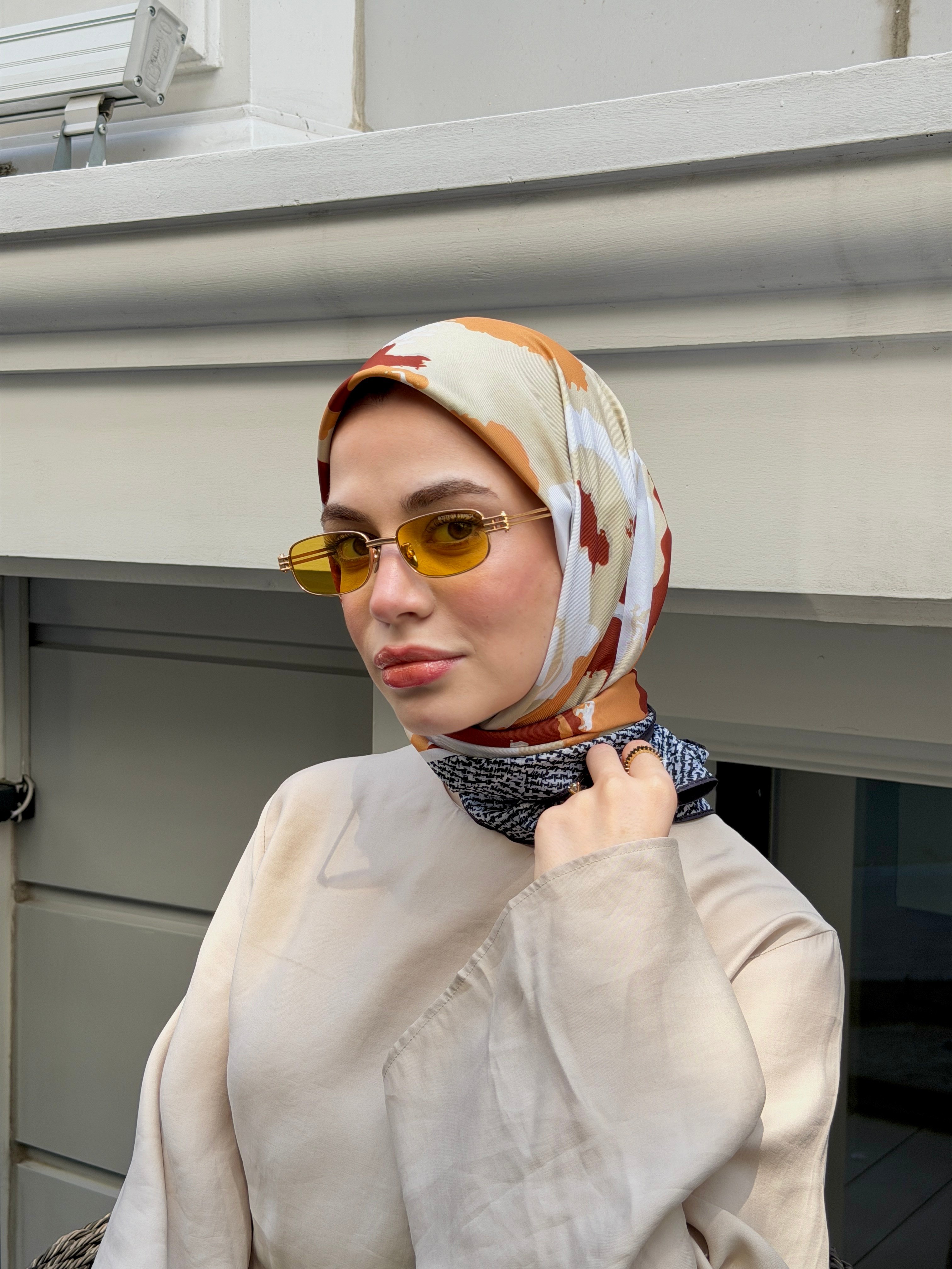 Fresco Çift Taraflı Twill Eşarp