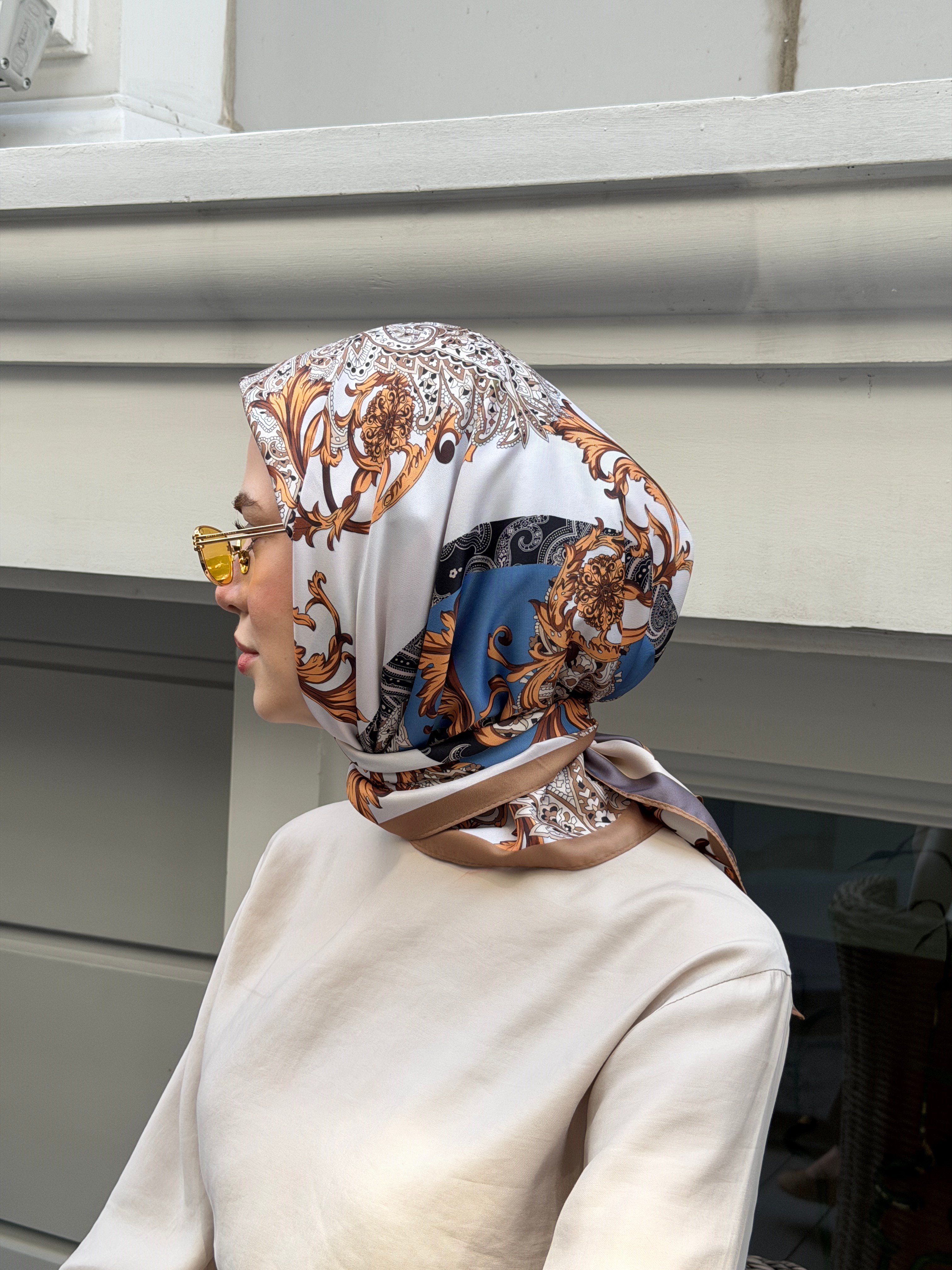 Riviera Çift Taraflı Twill Eşarp