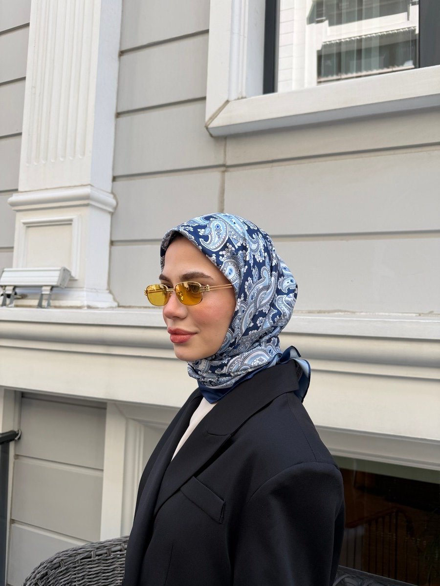 Sunset Çift Taraflı Twill Eşarp