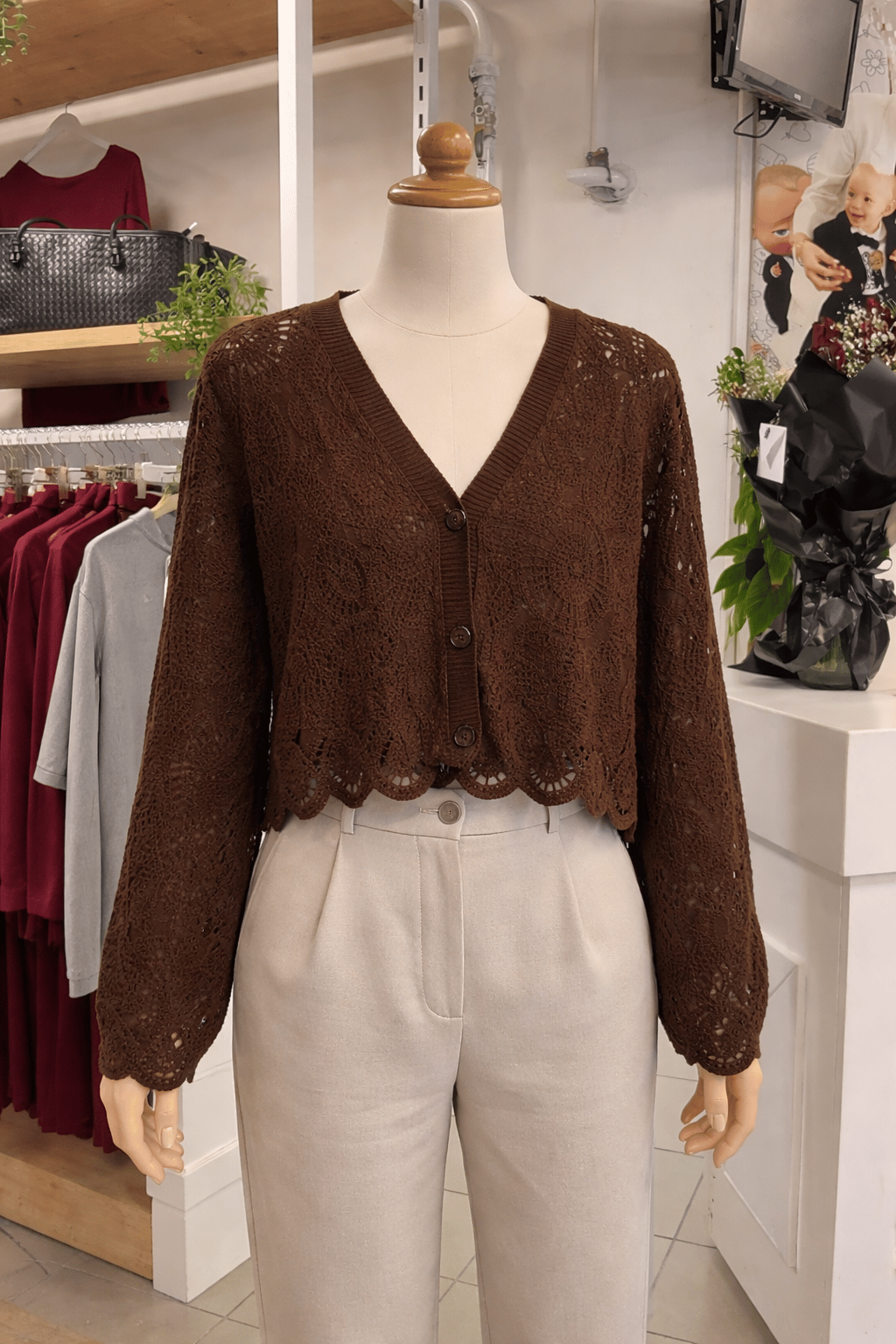 HIRKA - ŞENİZ BUTİK DANTELLİ HIRKA