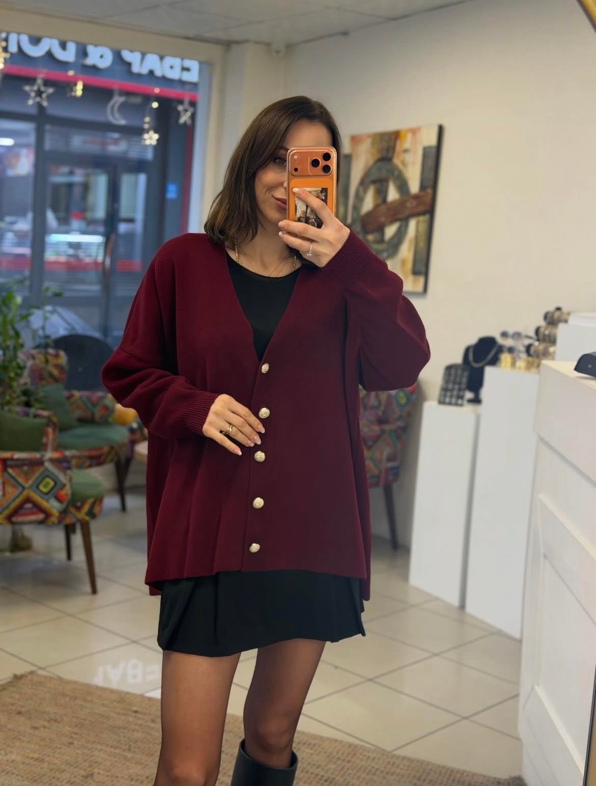 HIRKA - ŞENİZ BUTİK OVERSİZE HIRKA