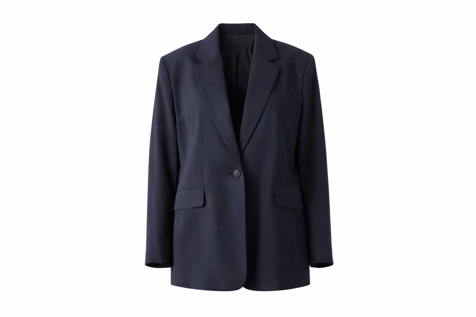 Oversize Koyu Antrasit Baharlık Blazer Ceket – Hafif Kumaş Şık Günlük & Ofis Stil