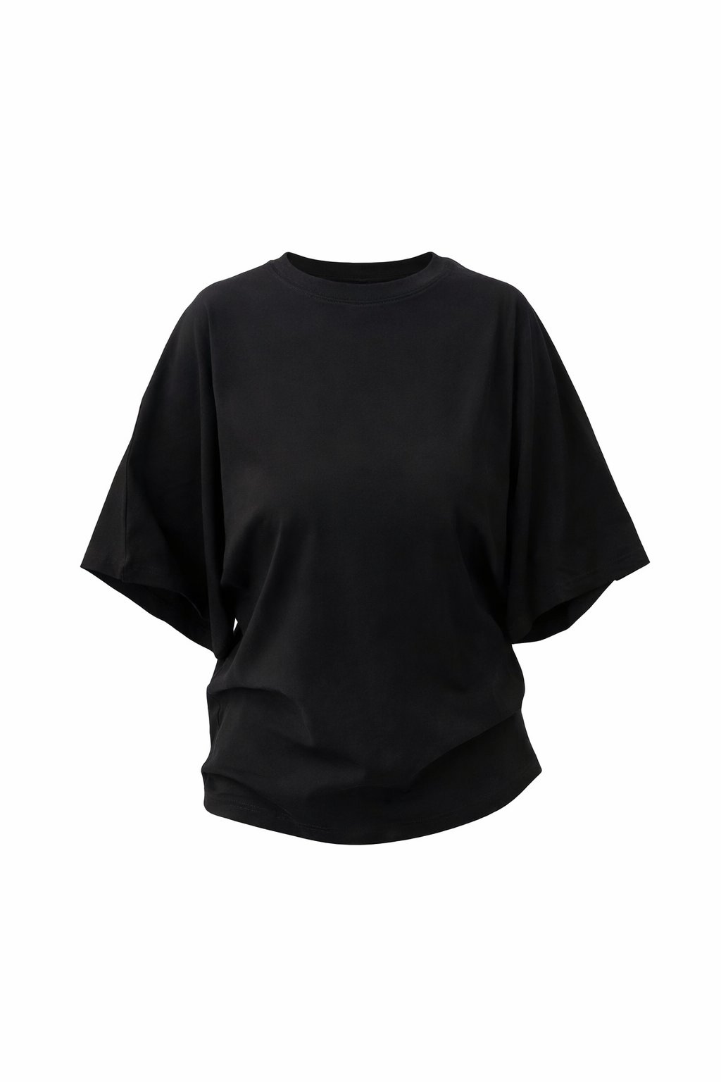 Yarasa Kol Oversize Basic T-Shirt – Beyaz