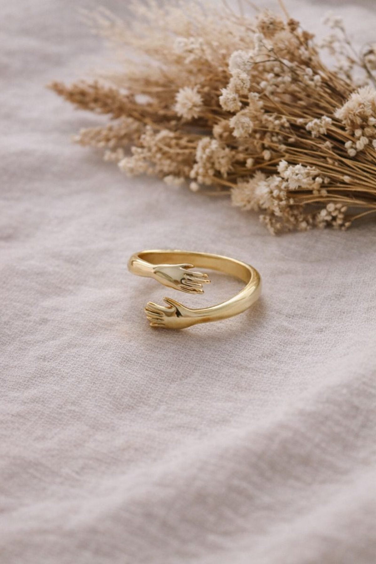 Modern Form Ayarlanabilir Yüzük Gold