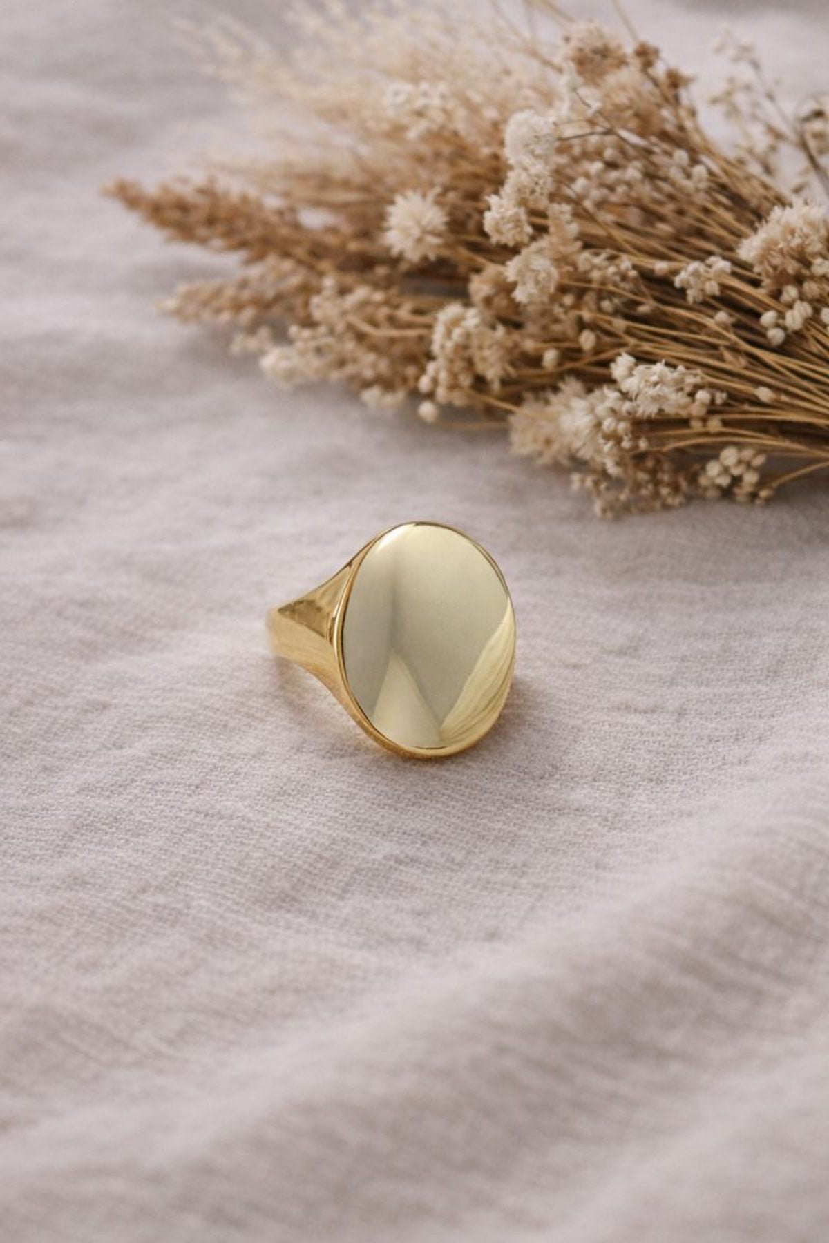 Modern Form Ayarlanabilir Yüzük Gold