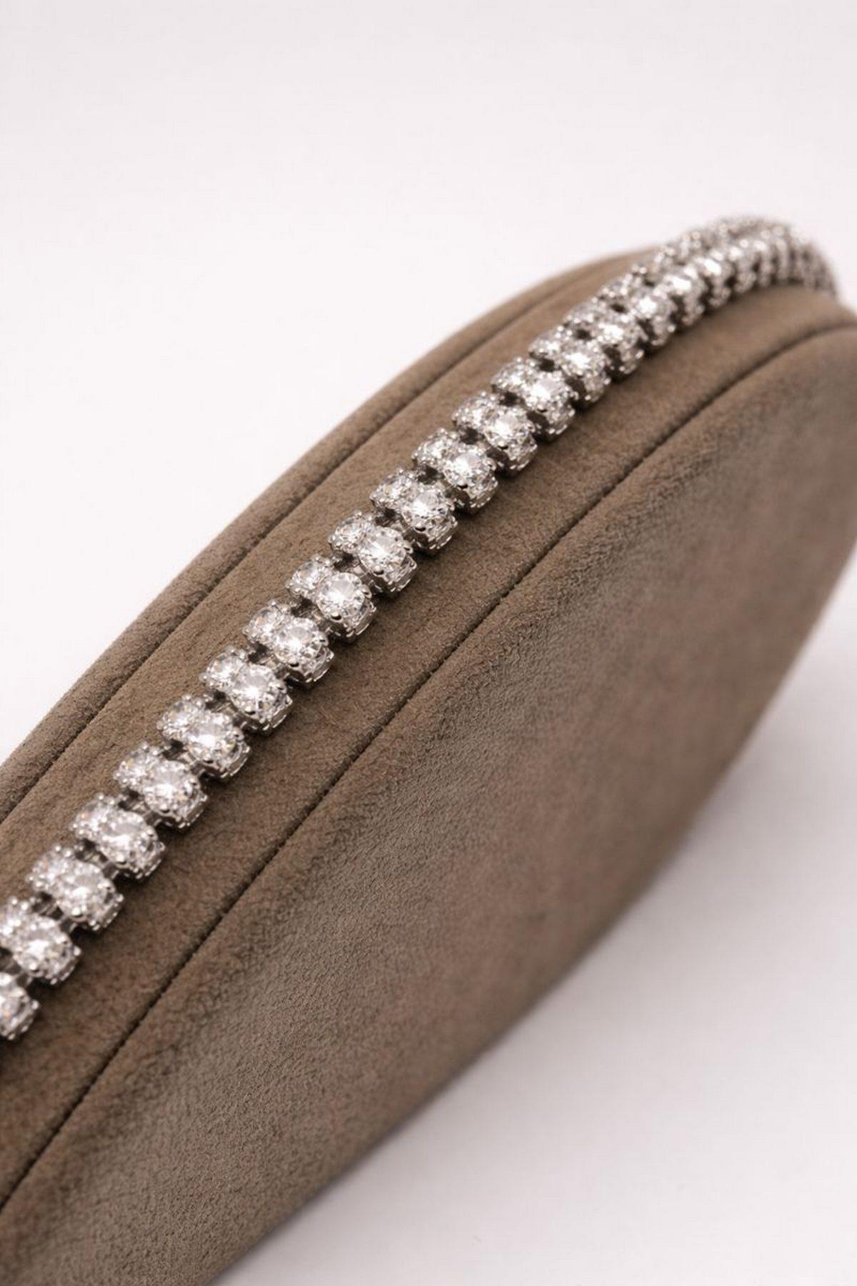 Sonsuz Işıltı Gümüş Tenis Bileklik  Silver