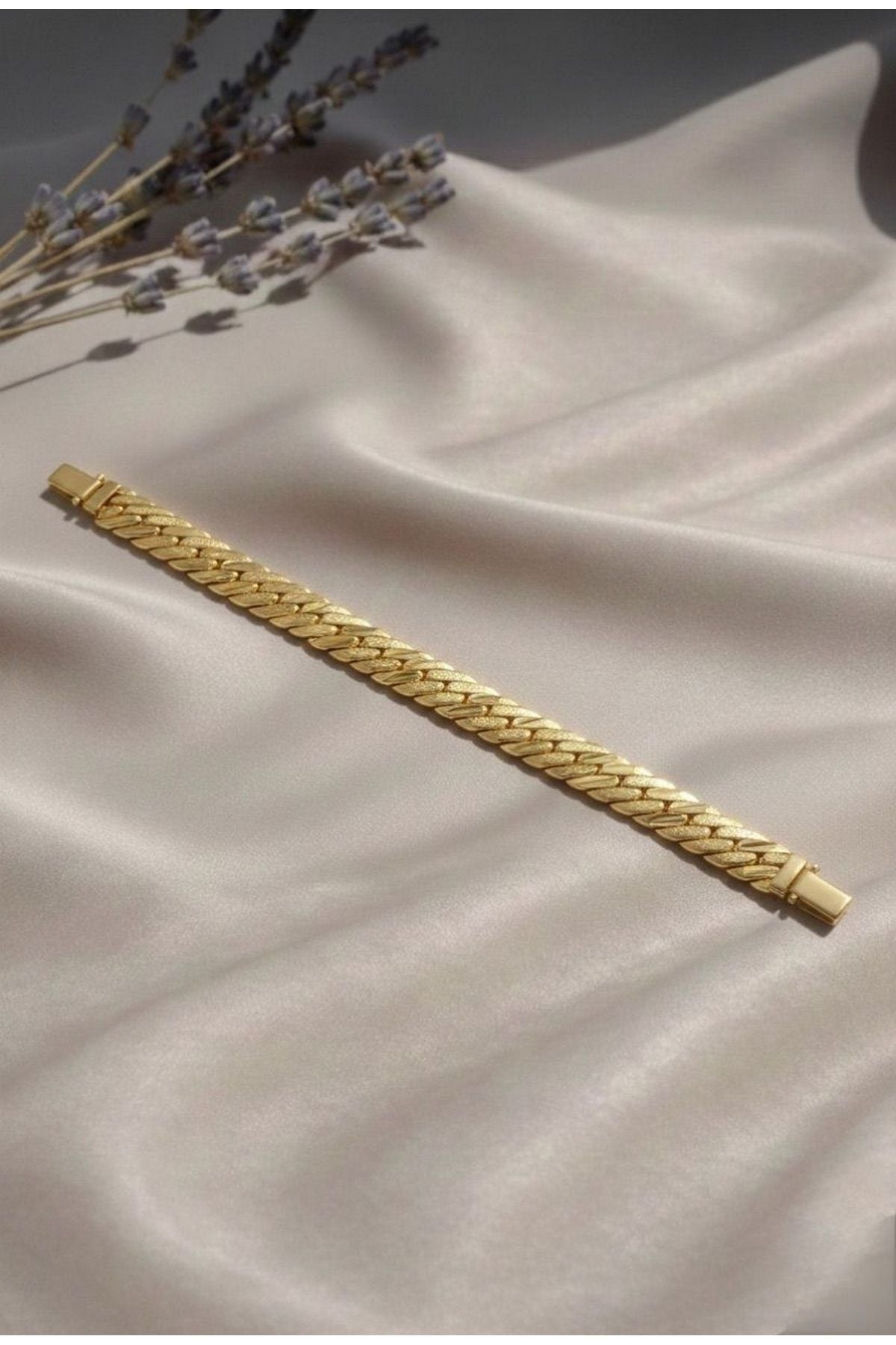 Vıp 14 K Gurmet Zincir Kadın Bileklik Gold