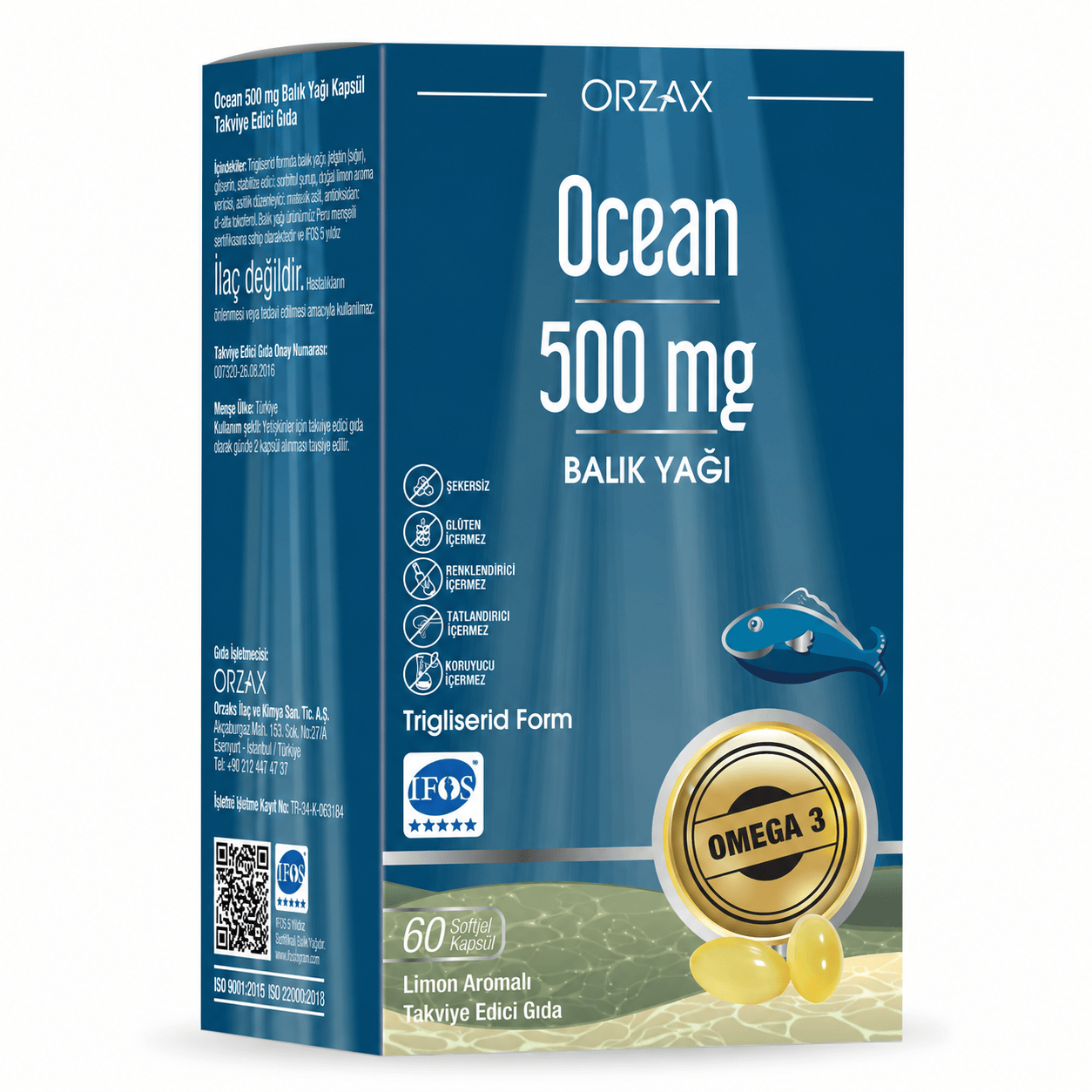 Ocean Plus Omega 3 Balık Yağı 60 Kapsül
