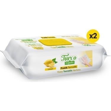 BABY TURCO YÜZEY TEMİZLİK HAVLUSU LİMON 100'LÜ