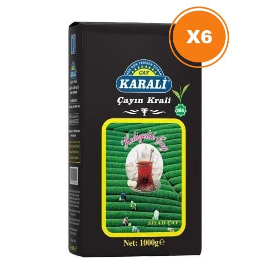 KARALİ HEDİYELİK ÇAY 1000 GR X 6 PAKET