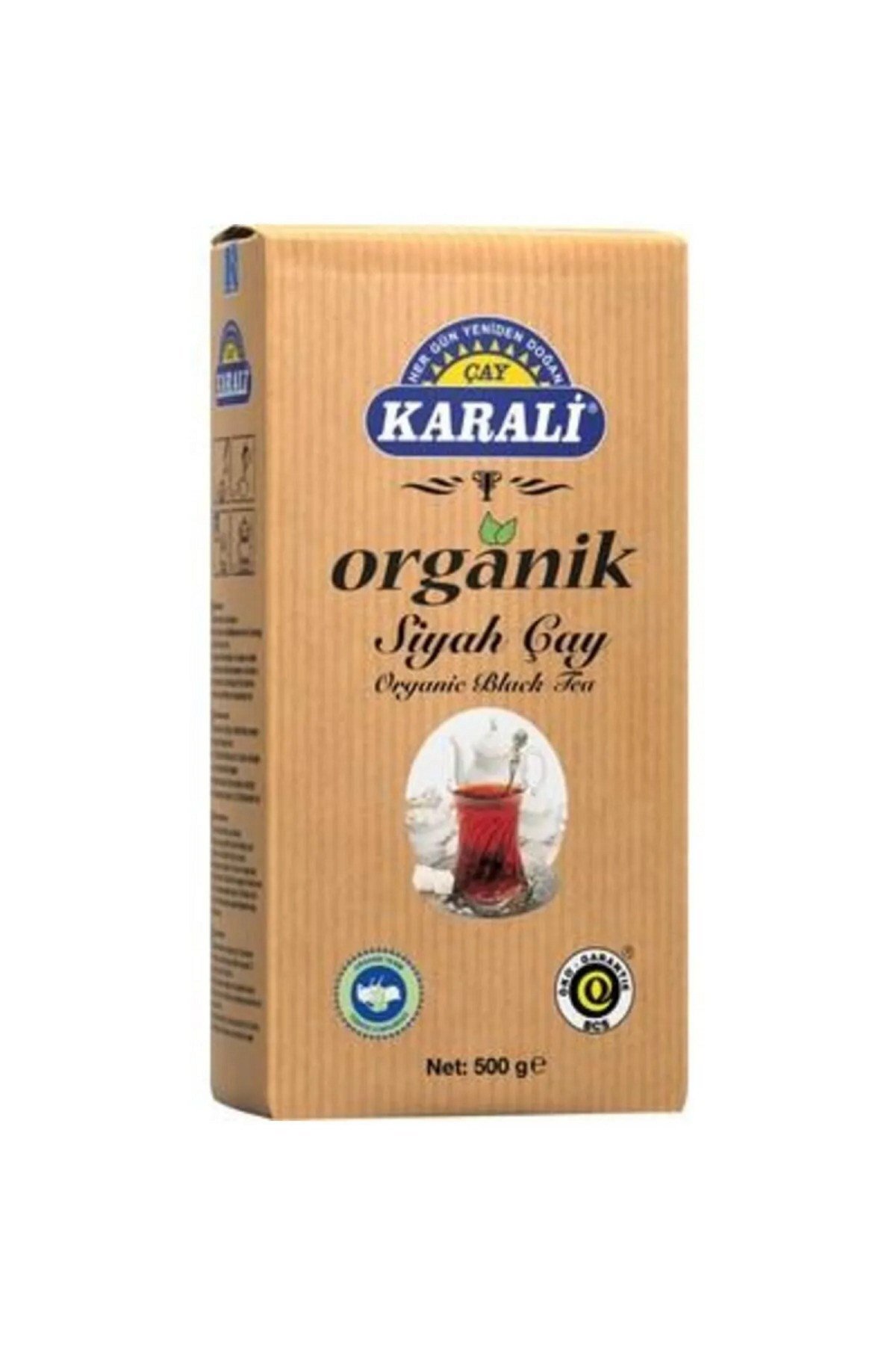 KARALİ ORGANİK SİYAH ÇAY 500 GR 12 ADET