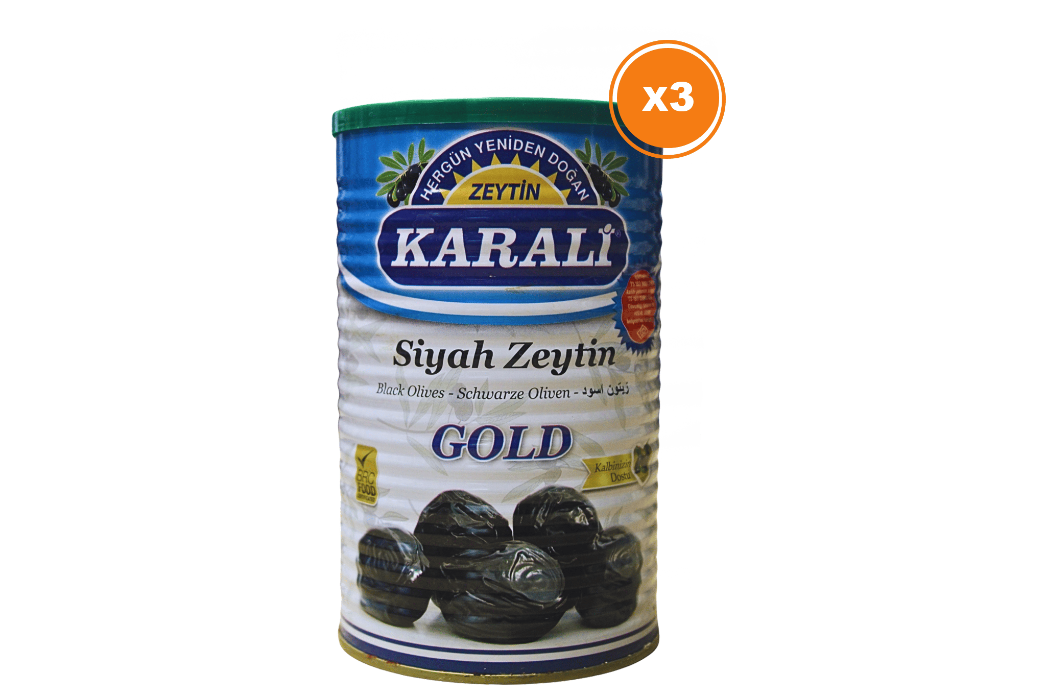 KARALİ SALAMURA ZEYTİN 800 GR 3 ADET