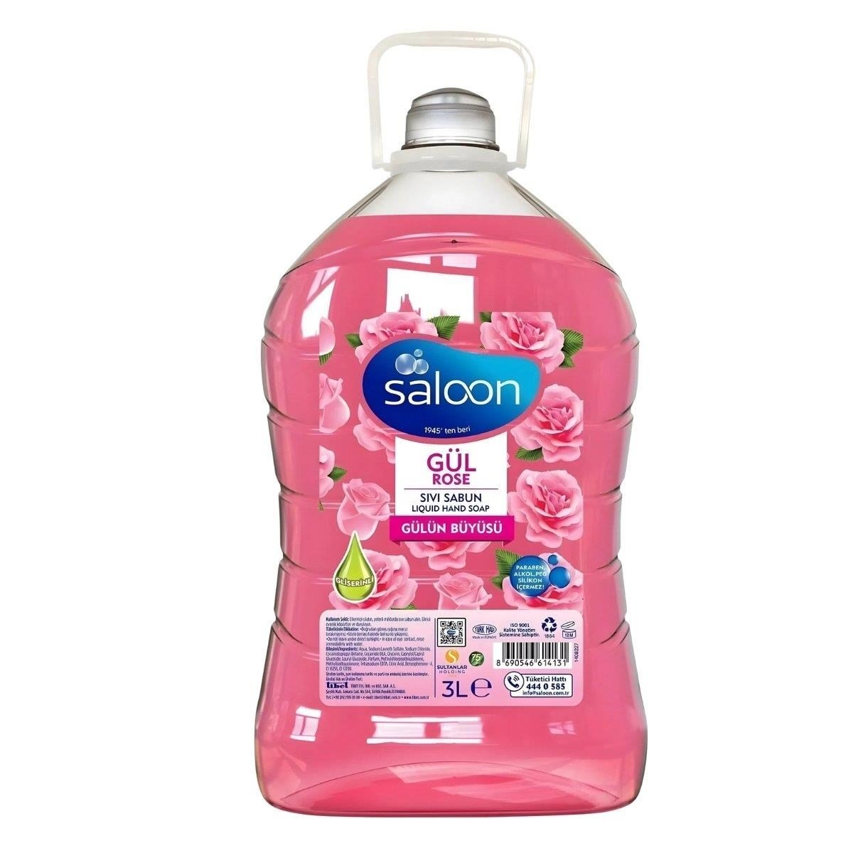 SALOON SIVI SABUN GÜL 3 LT