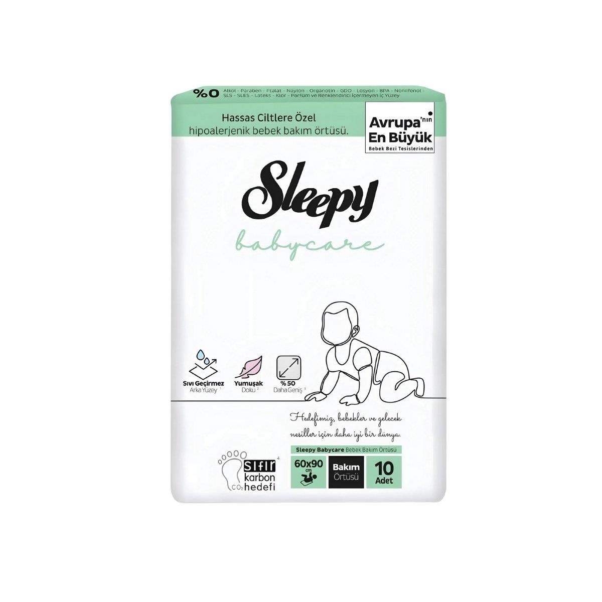 SLEEPY BEBEK BAKIM ÖRTÜSÜ 60X90 10 ADET