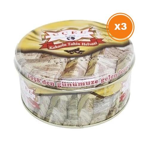 ÜÇEL KAKAOLU TAHİNLİ HELVA  830 GR TNK 3 ADET