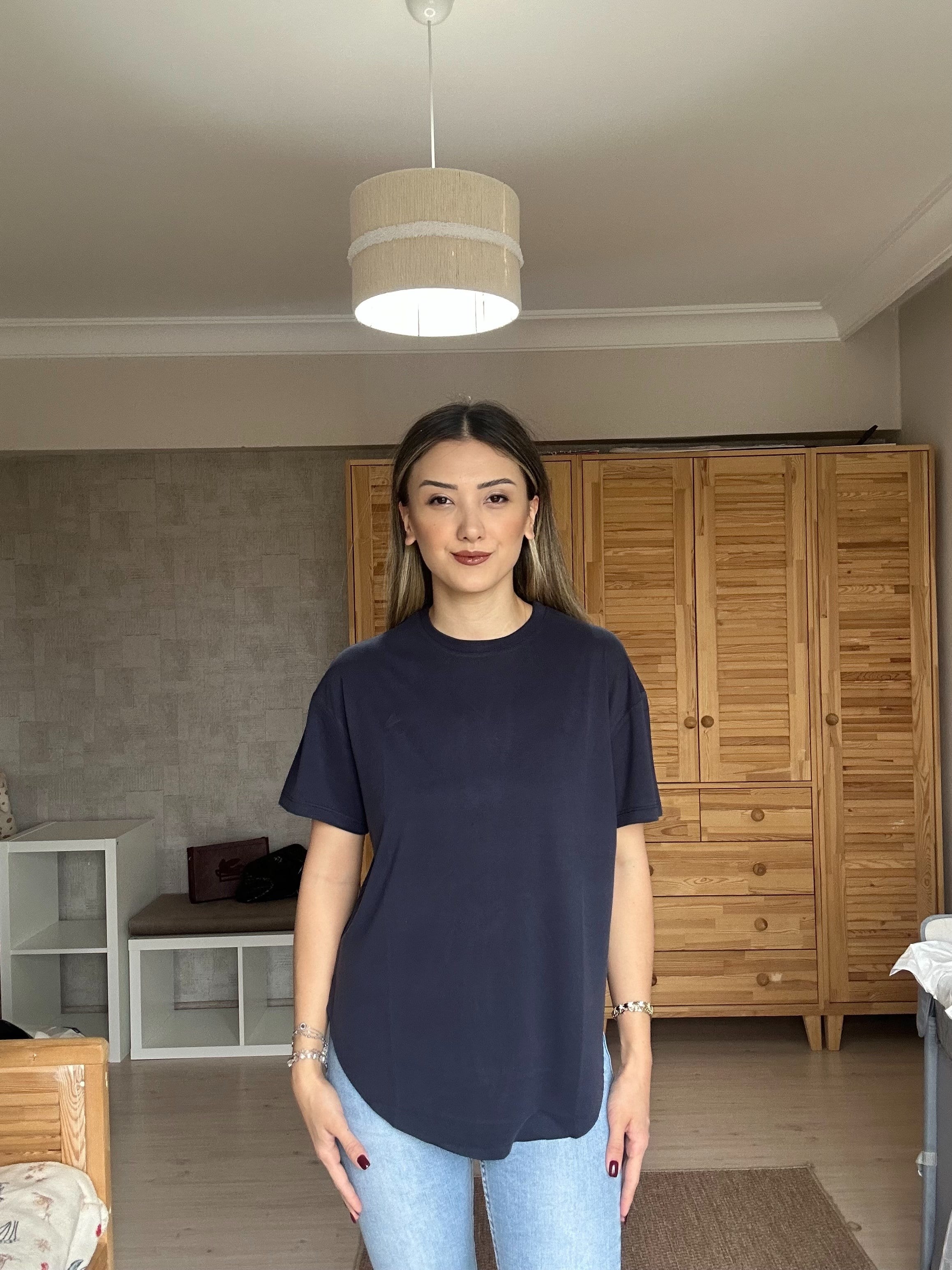 Oysh Modal Lacivert T-shirt