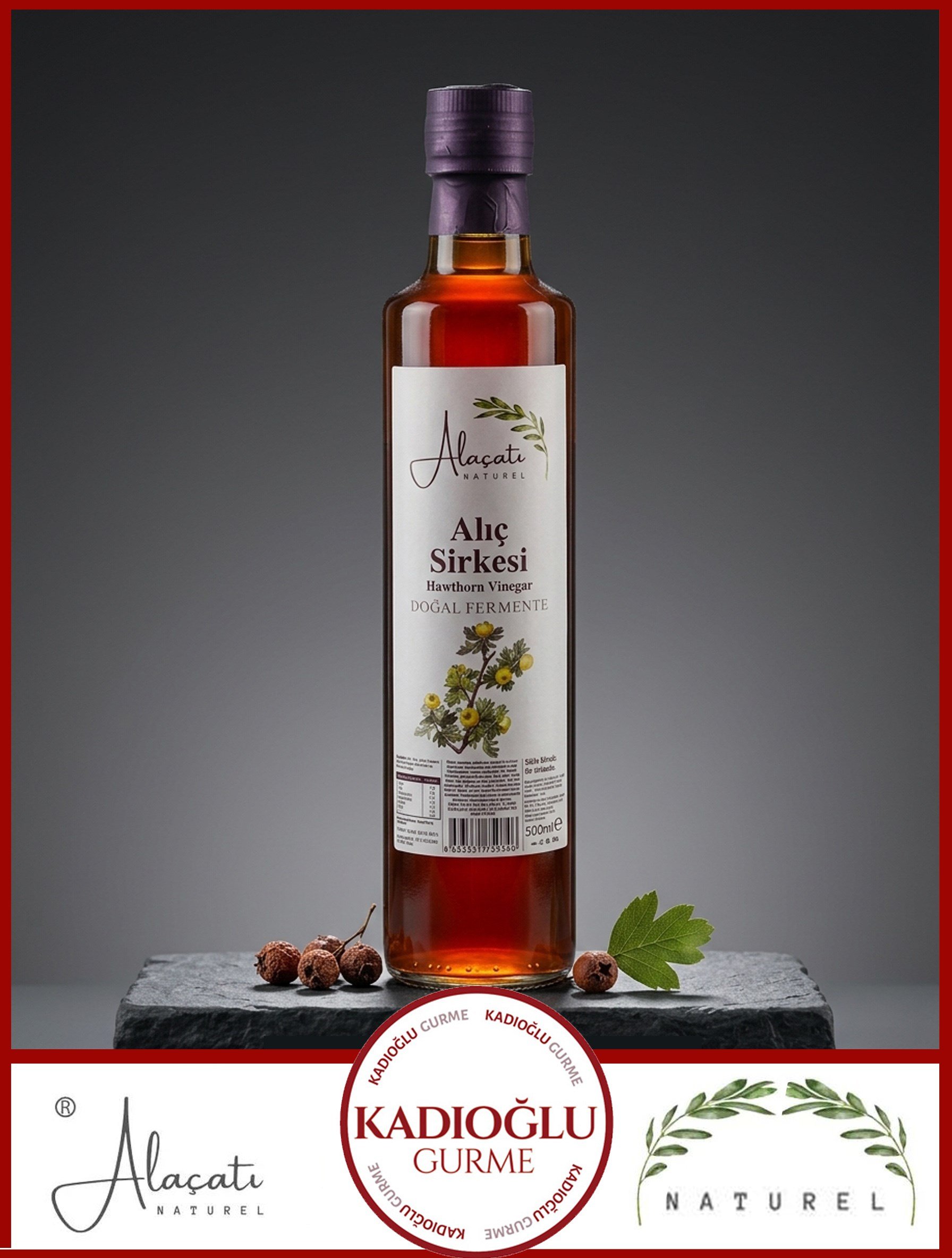 Alaçatı Naturel Alıç Sirkesi 500 ml