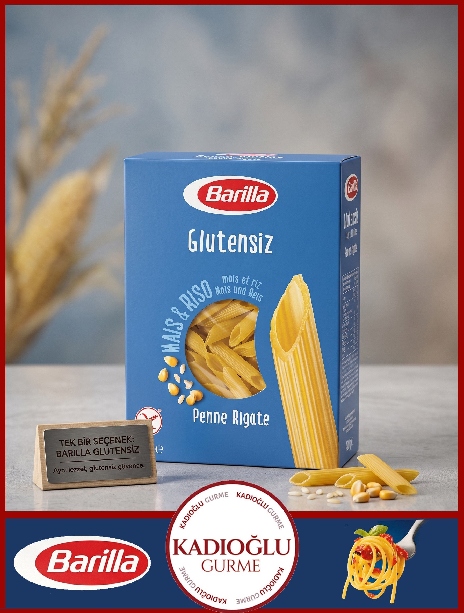 Barilla Glutensiz Penne Rigate 400 G