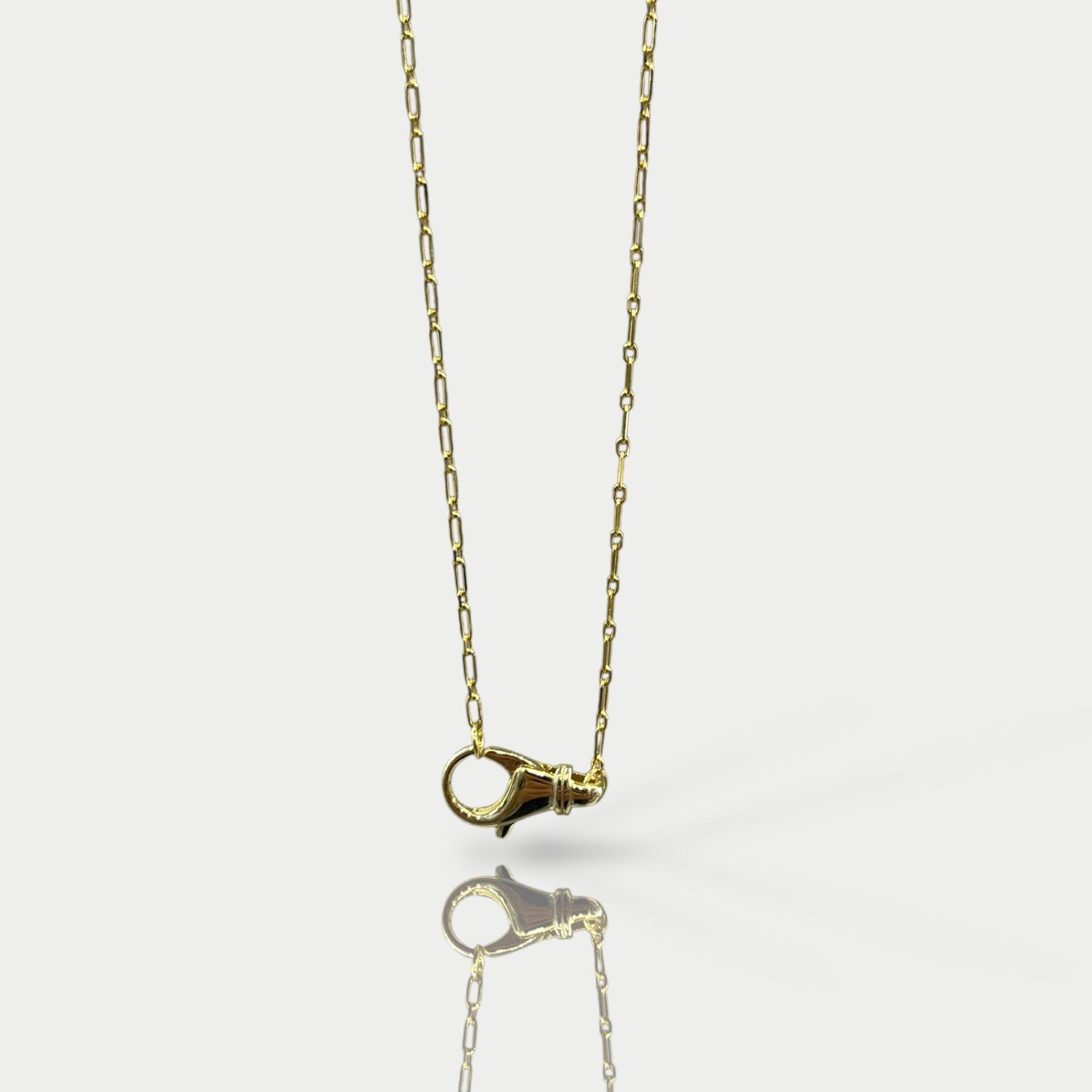 Gold Kaplama Kilitli Zincir / Sarı