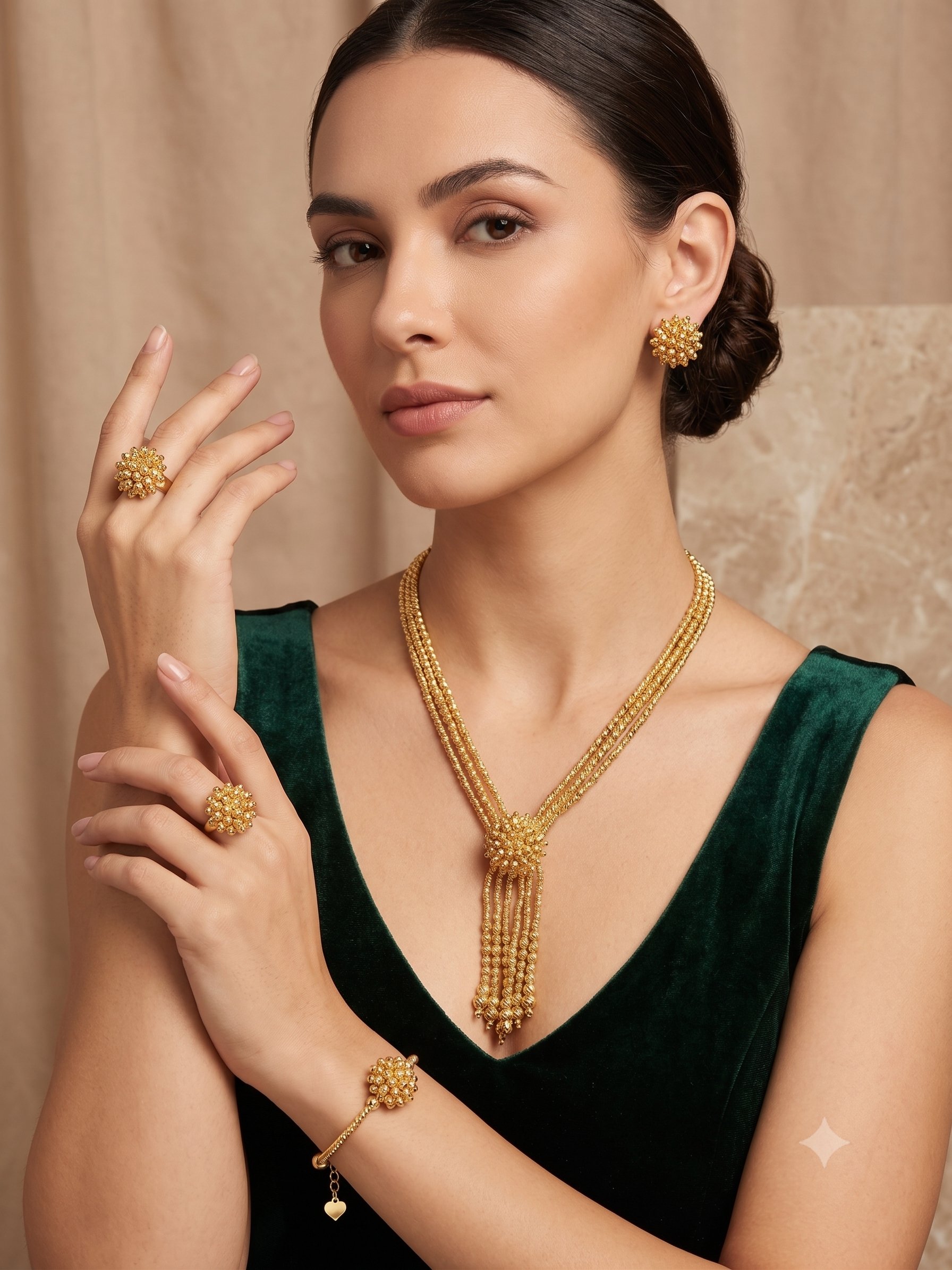 Altın Kaplama Güneş Topları Set 26_22ks17
