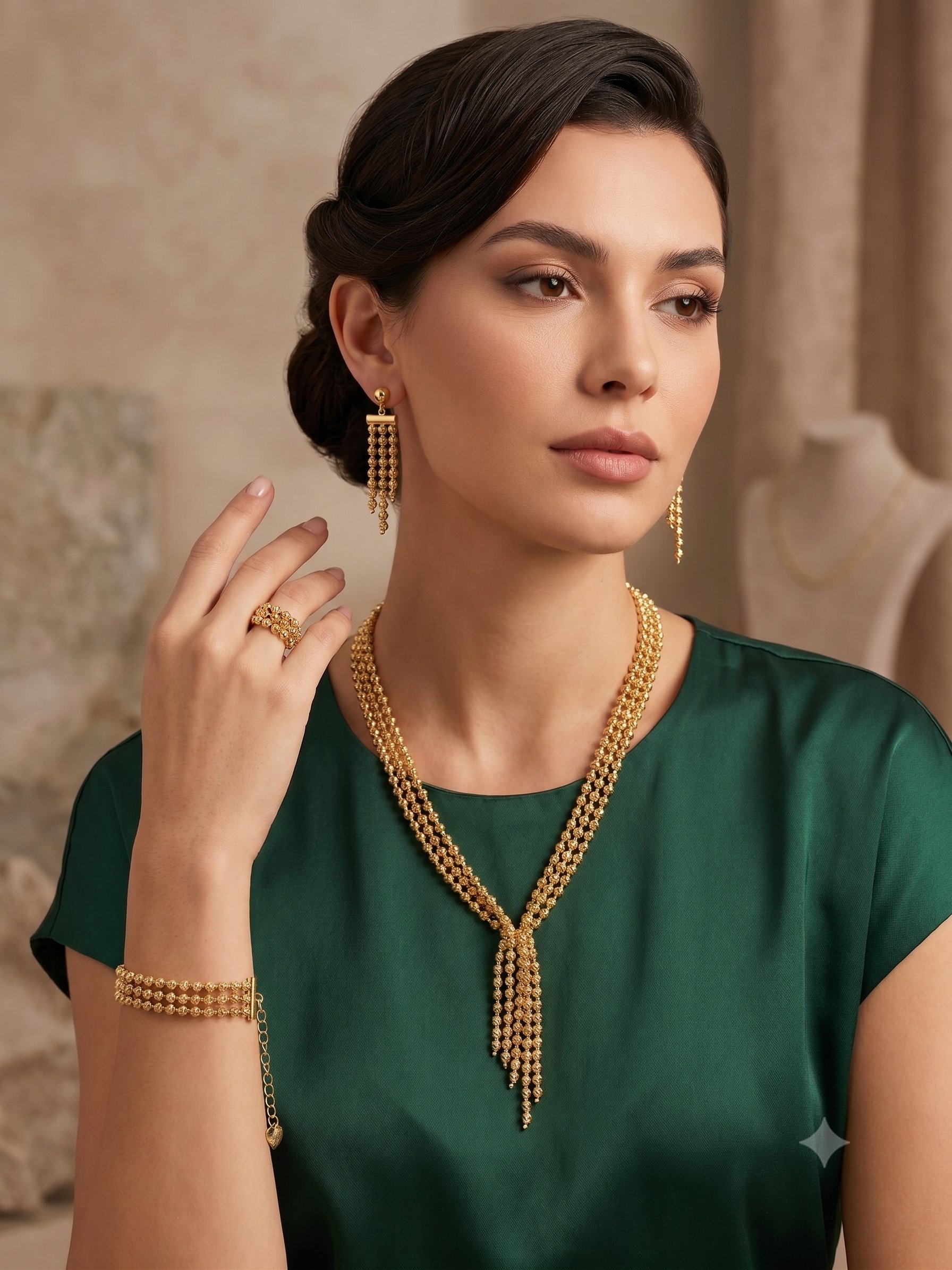 Altın Kaplama Zerafet Seli Set 26_22ks20