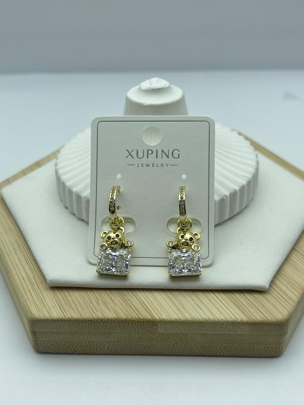 ayıcık taşlı xuping gold küpe 26xpkp99