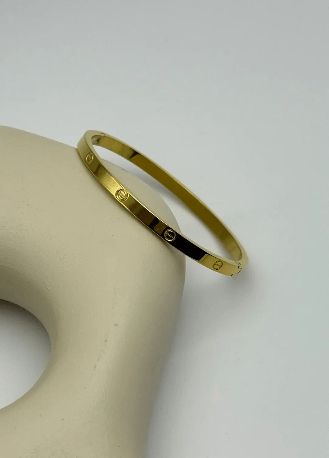 Çelik Gold 4mm Taşsız İnce Kelepçe - 25klp49