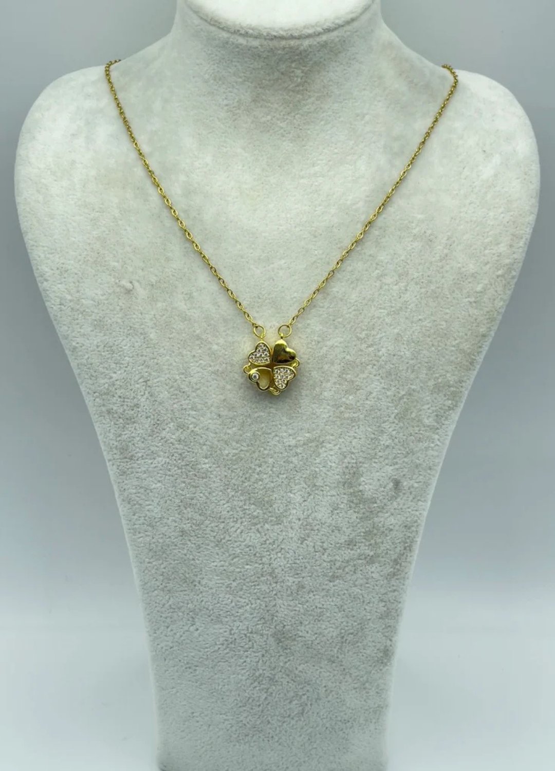 Çelik Gold Açılan Kalp Kolye - 25-ctr152
