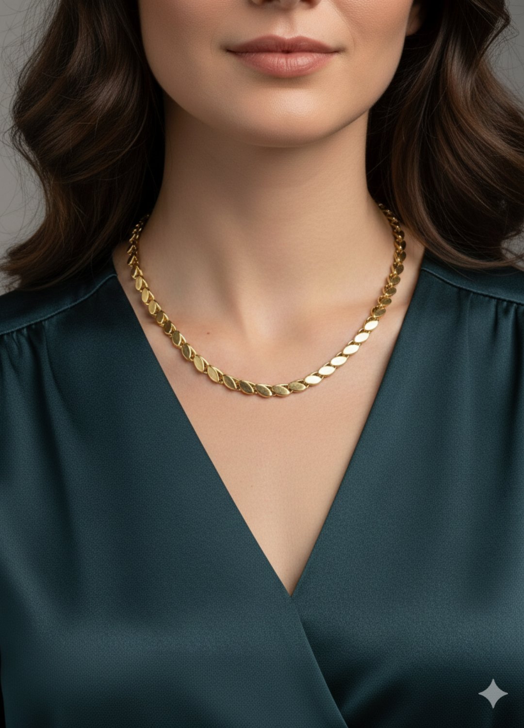 Çelik Gold Arpa Kolye - 26clko19