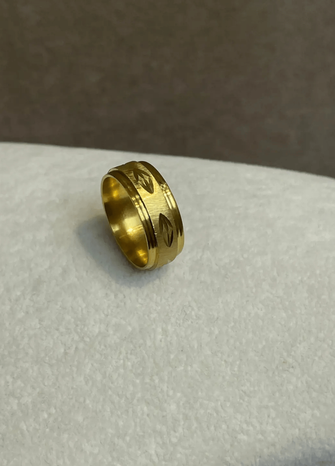 Çelik Gold Ayarlanabilir Yüzük