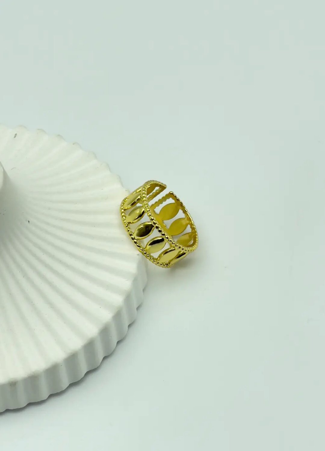 Çelik Gold Ayarlanabilir Yüzük - 25yzk155